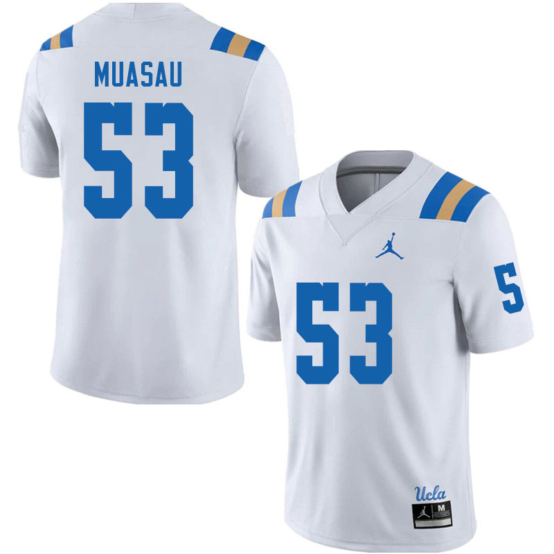 Jordan Brand Men #53 Darius Muasau UCLA Bruins College Football Jerseys Sale-White - Click Image to Close